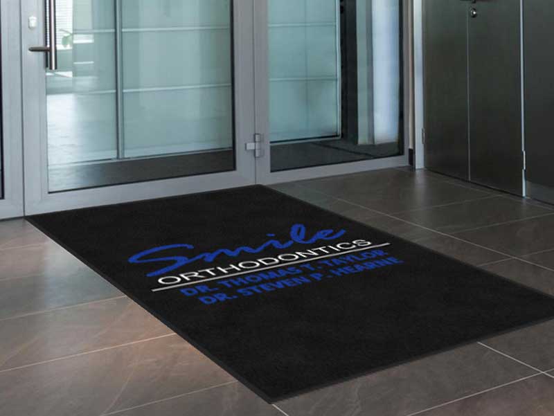 Smile Orthodontics §-4 X 6 Rubber Backed Carpeted HD-The Personalized Doormats Company