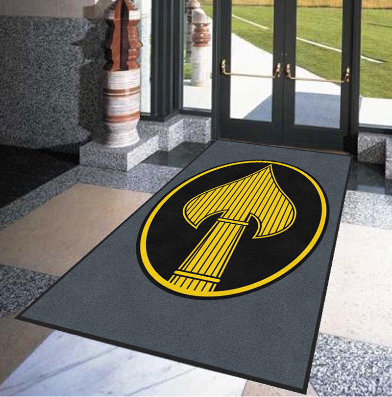 5th GRP arrow 5 X 8 Rubber Backed Carpeted HD - The Personalized Doormats Company