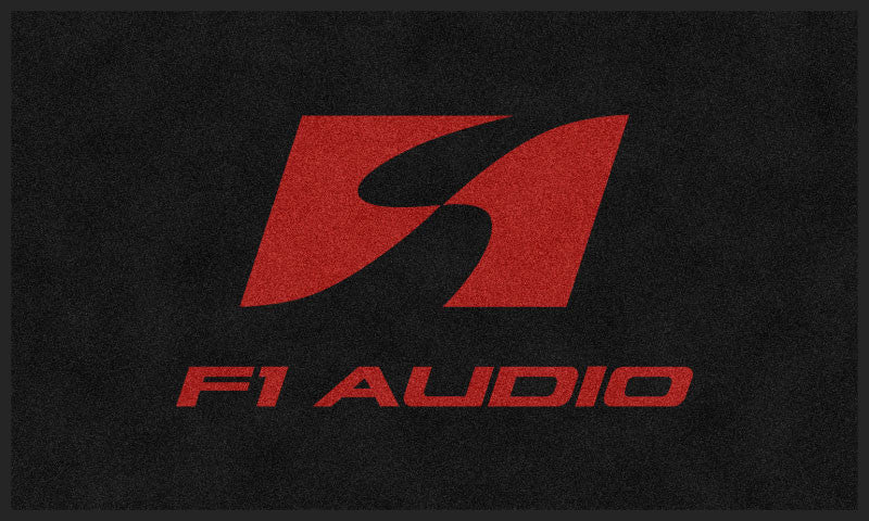 F1 Audio RED 3 X 5 Custom Plush 30 HD - The Personalized Doormats Company