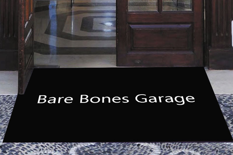 Bare Bones Garage 3 x 5 Rubber Scraper - The Personalized Doormats Company