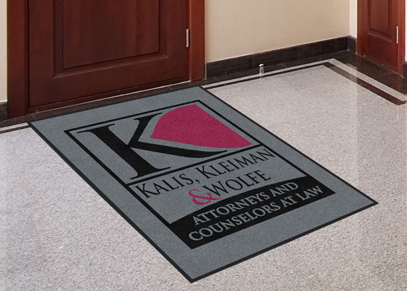 Kalis & Kleiman 3 X 4 Rubber Backed Carpeted HD - The Personalized Doormats Company