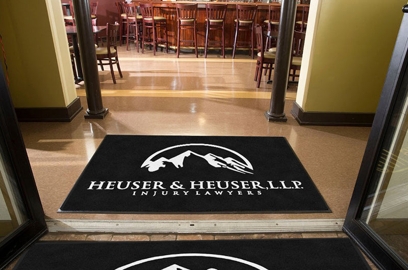 Heuser-Heuser 4 X 6 Rubber Backed Carpeted HD - The Personalized Doormats Company