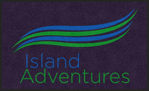Island Adventures 3 X 5 Rubber Backed Carpeted HD - The Personalized Doormats Company