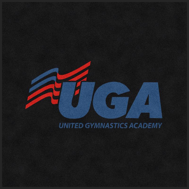 Uga Script Logo UGA New Logo: 6 X 6 - Rubber Backed Carpeted - The Personalized ...