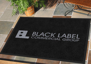 Black Label Commercial Group 2 X 3 Rubber Backed Carpeted HD - The Personalized Doormats Company