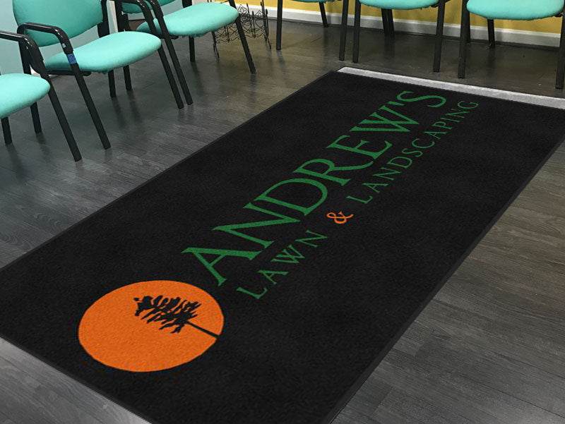 Andrew's Lawn Mat 5 X 10 Rubber Backed Carpeted HD - The Personalized Doormats Company