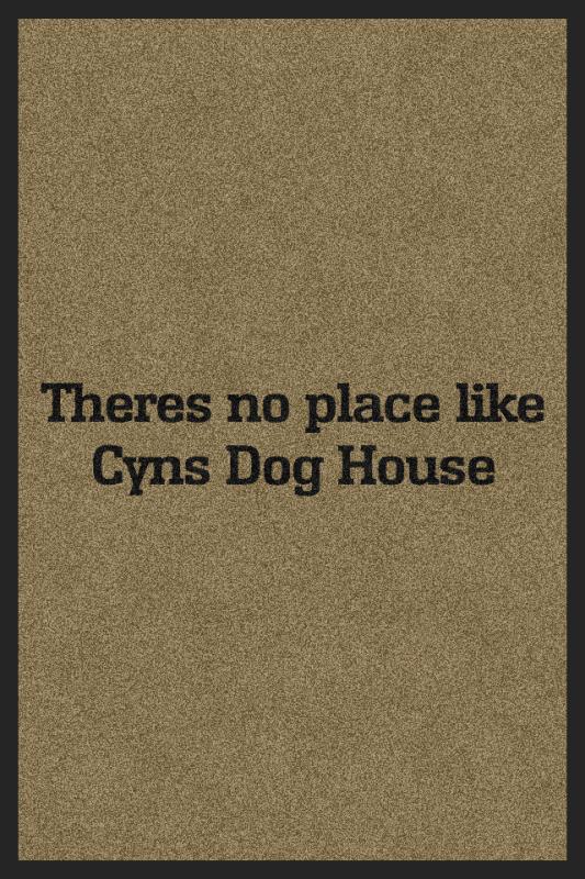 Cyns dog house 2 X 3 Rubber Backed Carpeted HD - The Personalized Doormats Company