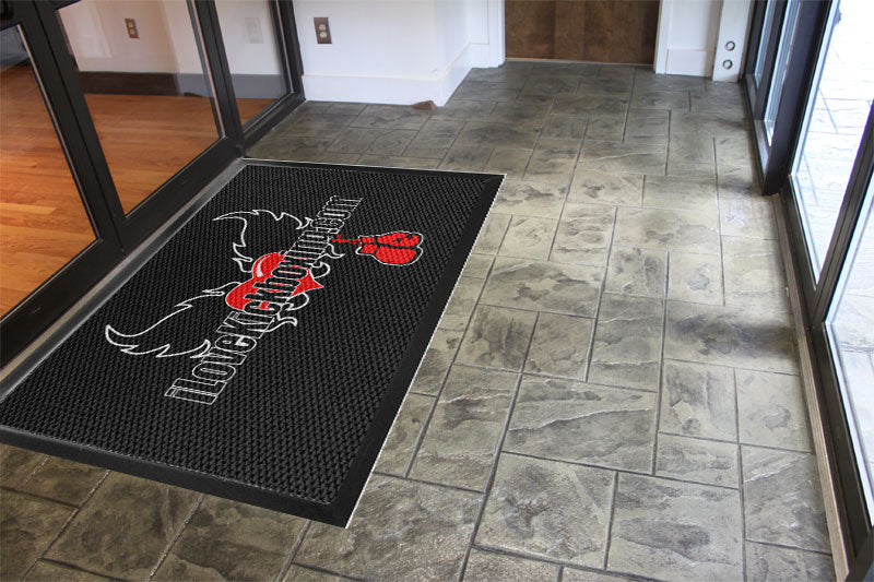 ILKB Entrance mat 6 x 10 Luxury Berber Inlay - The Personalized Doormats Company