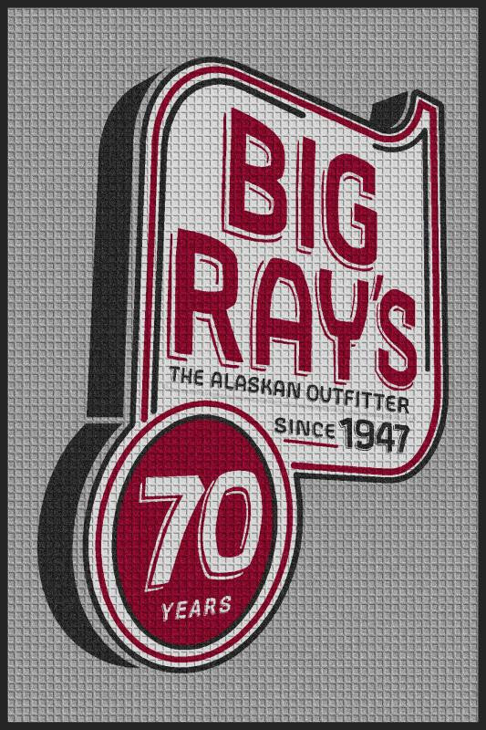 Big Ray's Anniversary 4 x 6 Waterhog Impressions - The Personalized Doormats Company