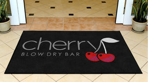 Cherry Blow Dry Bar 3 x 5 Rubber Backed Carpeted - The Personalized Doormats Company