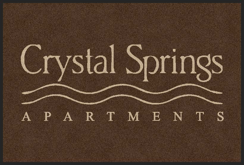 Crystal Springs Large 4 X 6 Rubber Backed Carpeted HD - The Personalized Doormats Company