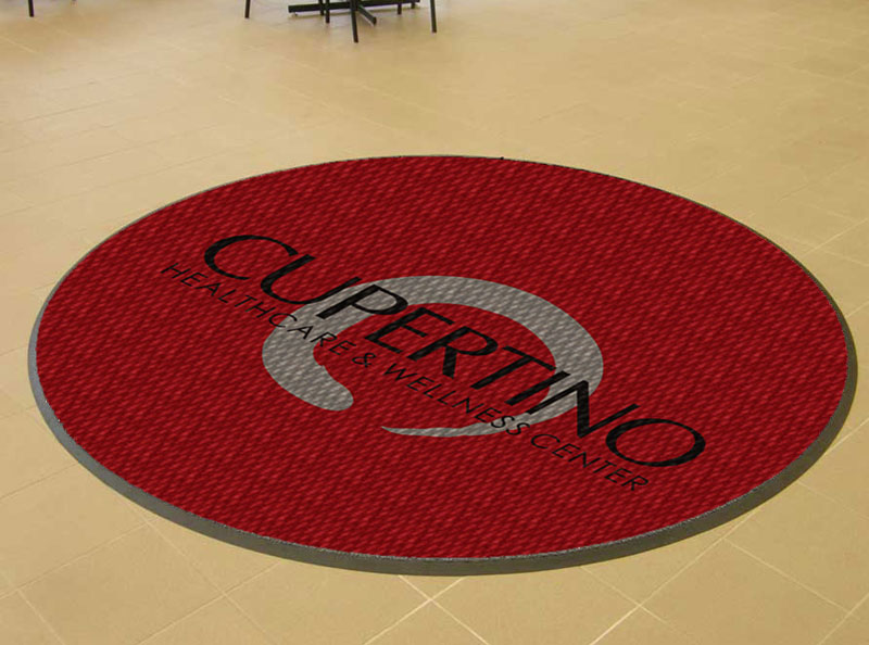Cupertino Healthcare and Wellness Center 9 X 9 Luxury Berber Inlay - The Personalized Doormats Company