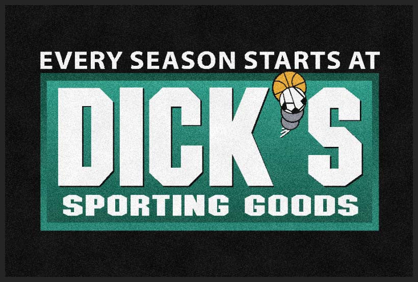 Dicks Sporting Goods 2 X 3 Rubber Backed Carpeted HD - The Personalized Doormats Company