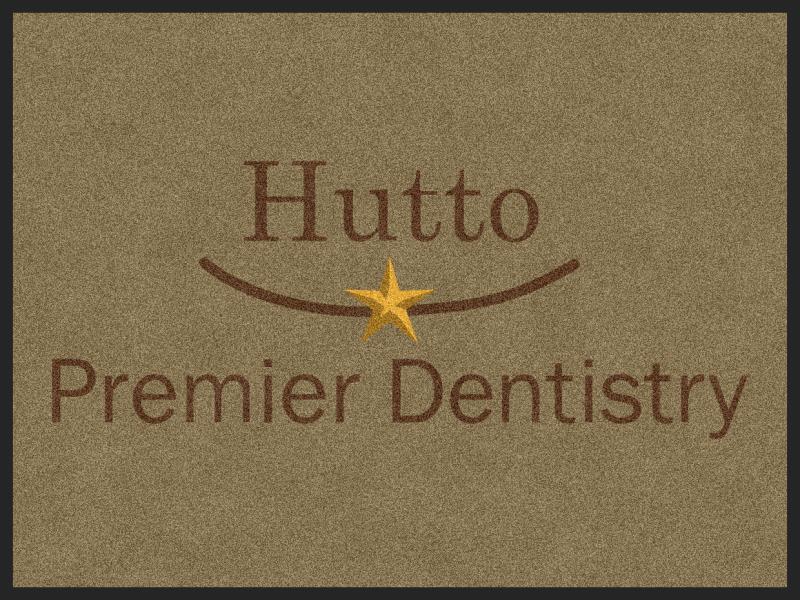 Hutto Premier Dentistry § 3 X 4 Rubber Backed Carpeted HD - The Personalized Doormats Company