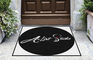 A-List Studio llc 3 X 3 Rubber Backed Carpeted HD Round - The Personalized Doormats Company