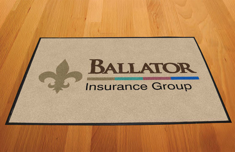 Ballator logo 2 X 3 Rubber Backed Carpeted HD - The Personalized Doormats Company