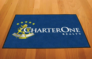 CharterOne Realty 2 X 3 Rubber Backed Carpeted HD - The Personalized Doormats Company