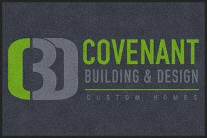 Covenant Building & Design 4 X 6 Rubber Backed Carpeted HD - The Personalized Doormats Company