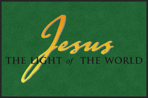 Jesus the Light of the World 4 X 6 Rubber Backed Carpeted HD - The Personalized Doormats Company