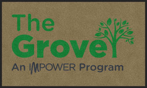 Grove Mat 3 X 5 Rubber Backed Carpeted HD - The Personalized Doormats Company