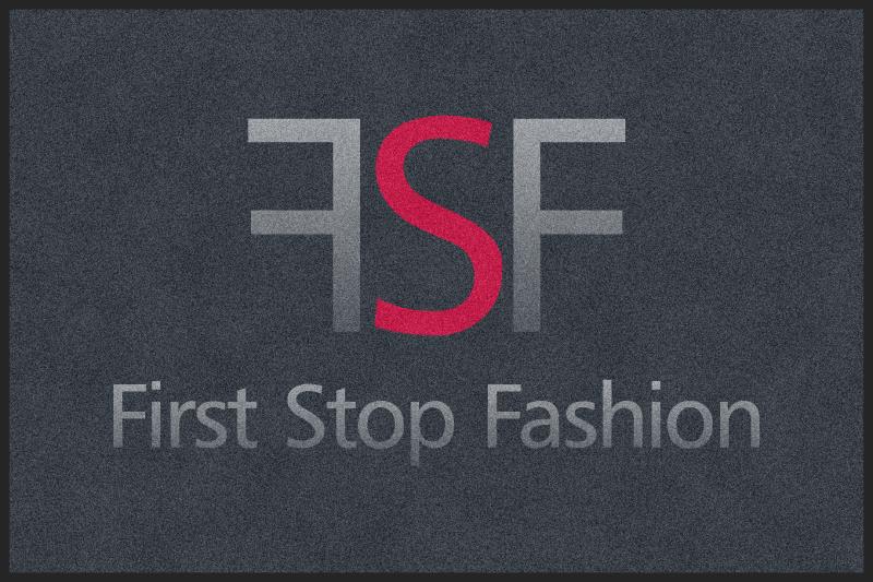 FIRST STOP FASHION 4 X 6 Rubber Backed Carpeted HD - The Personalized Doormats Company