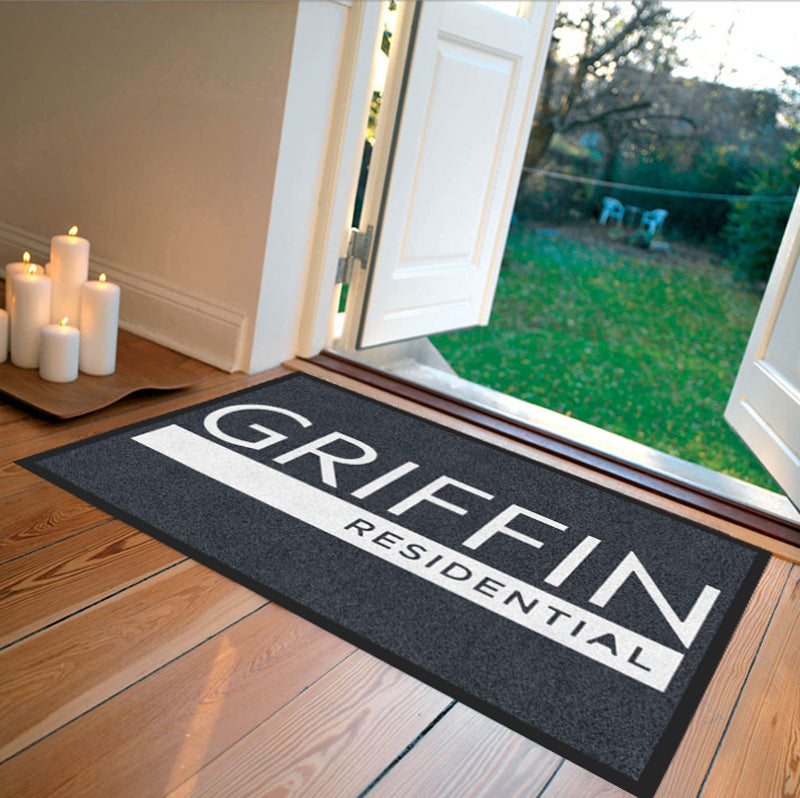 Griffin Residential 2 X 3 Rubber Backed Carpeted HD - The Personalized Doormats Company