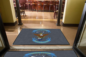 COMSEVENTHFLT 4 X 6 Rubber Backed Carpeted HD - The Personalized Doormats Company