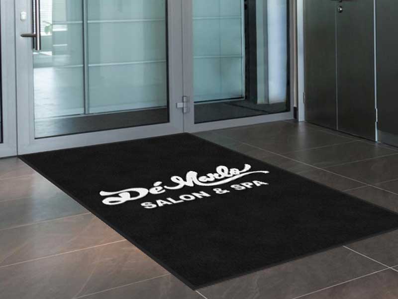 demarlo salon 4 X 6 Rubber Backed Carpeted HD - The Personalized Doormats Company