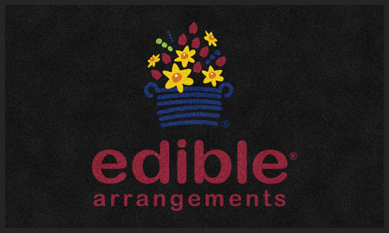 Edible Arrangements 3 X 5 Rubber Backed Carpeted HD - The Personalized Doormats Company