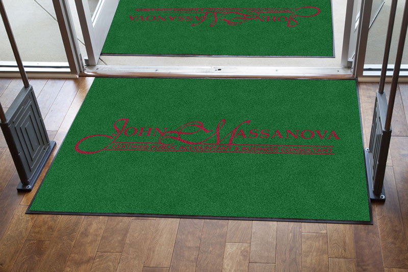 John L Massanova CPA & Business Cons 4 X 6 Rubber Backed Carpeted HD - The Personalized Doormats Company