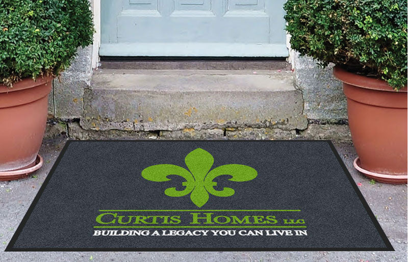 Curtis Homes 3 x 4 Rubber Backed Carpeted HD - The Personalized Doormats Company