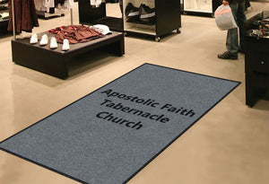 Apostolic 5 X 8 Rubber Backed Carpeted HD - The Personalized Doormats Company