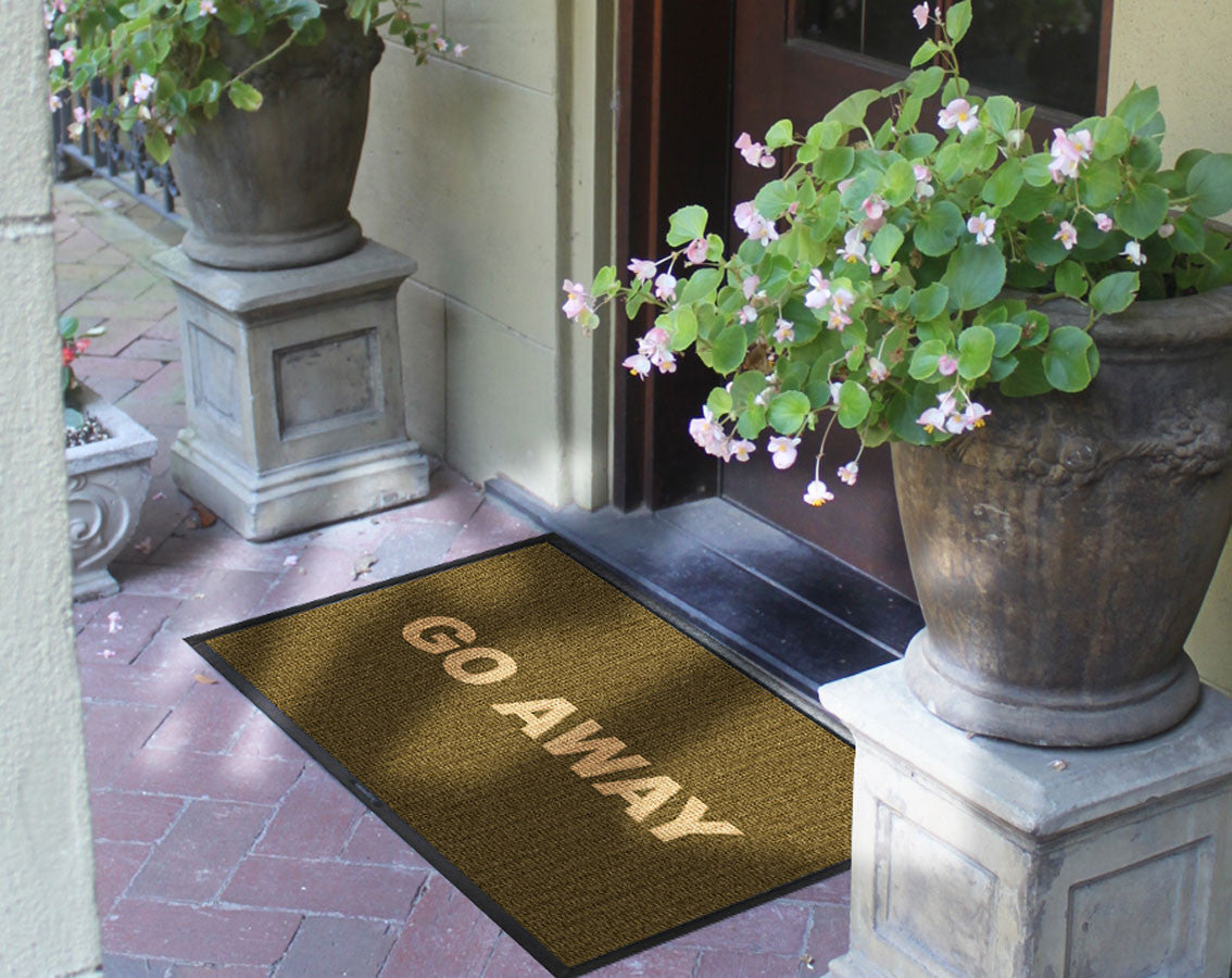 Go away 2 x 3 Waterhog Inlay - The Personalized Doormats Company