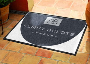 ABJ 2 X 3 Rubber Backed Carpeted HD Half Round - The Personalized Doormats Company