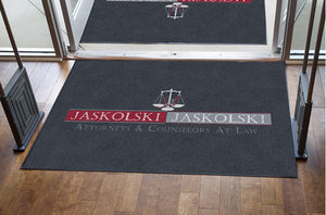 Jaskolski & Jaskolski 4 X 6 Rubber Backed Carpeted HD - The Personalized Doormats Company