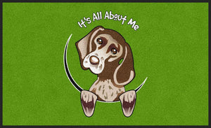 All About Me 3 X 5 Rubber Backed Carpeted HD - The Personalized Doormats Company