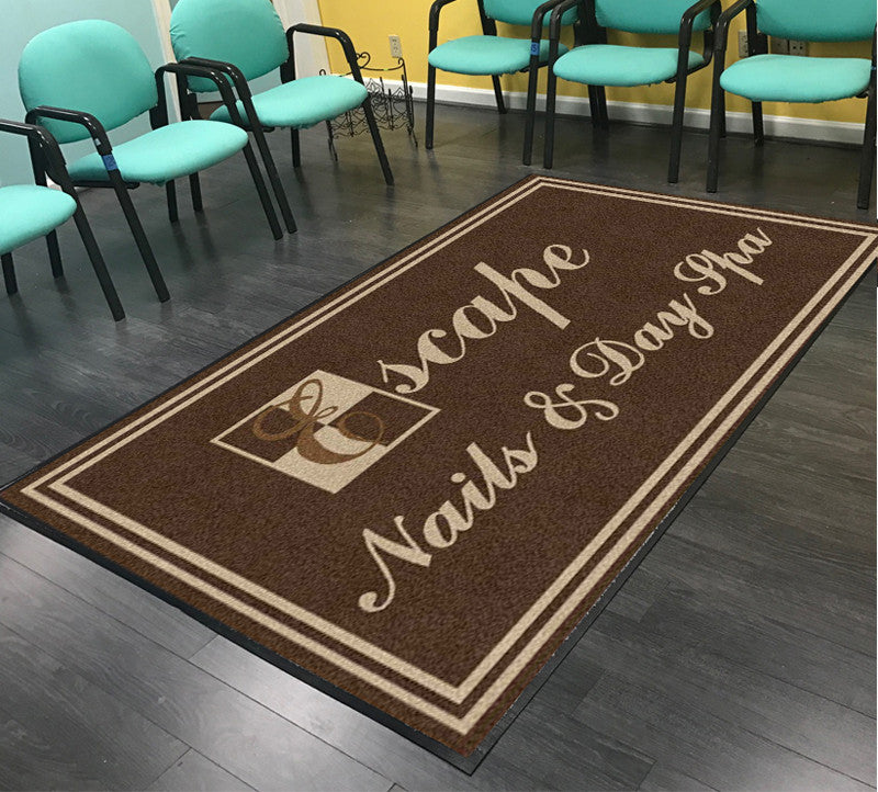 Escape nails 5 X 8 Rubber Backed Carpeted HD - The Personalized Doormats Company