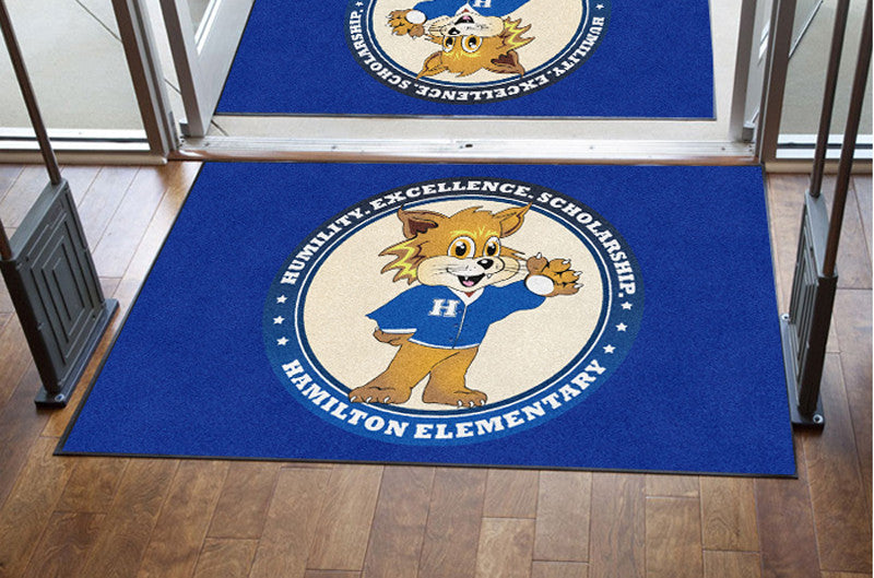 Hamilton ES Entry Way 4 X 6 Rubber Backed Carpeted HD - The Personalized Doormats Company