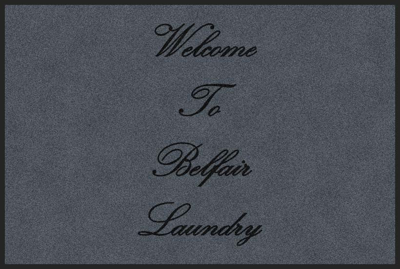 Belfair Laundry 4 X 6 Rubber Backed Carpeted HD - The Personalized Doormats Company