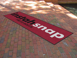 instahsnap photo booth 3 X 10 Rubber Backed Carpeted HD - The Personalized Doormats Company
