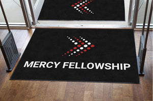 Mercy Fellowship §-4 X 6 Rubber Backed Carpeted HD-The Personalized Doormats Company
