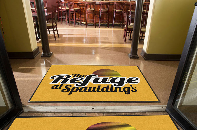 Refuge Logo Mat Gold