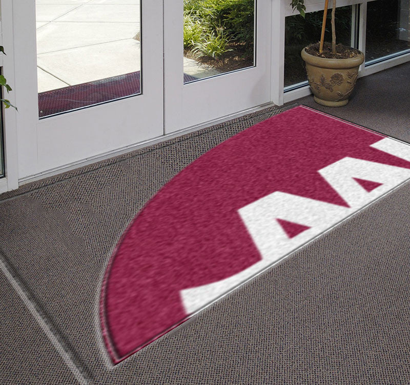 Aarp Round 5 x 8 Rubber Backed Carpeted HD Round - The Personalized Doormats Company