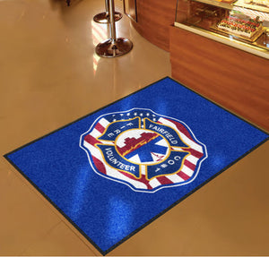 Fairton fire 3 X 5 Rubber Backed Carpeted HD - The Personalized Doormats Company