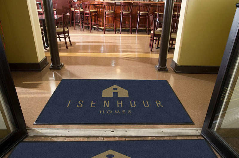 Isenhour Homes 4 X 6 Rubber Backed Carpeted HD - The Personalized Doormats Company