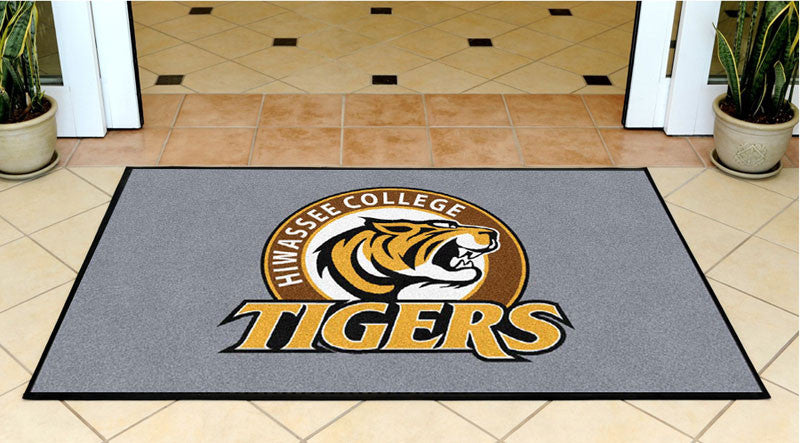 Hiwassee College 3 X 5 Rubber Backed Carpeted HD - The Personalized Doormats Company