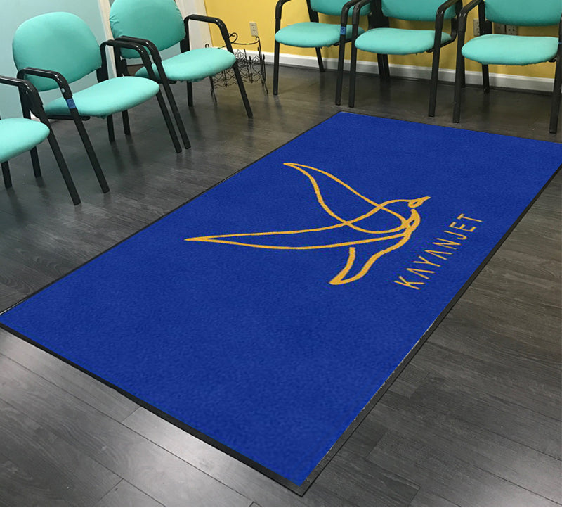 KAYANJET FBO Services 4 X 9.92 Rubber Backed Carpeted HD - The Personalized Doormats Company