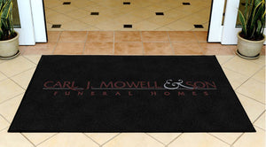 CARL J MOWELL & SON 3 X 5 Rubber Backed Carpeted HD - The Personalized Doormats Company