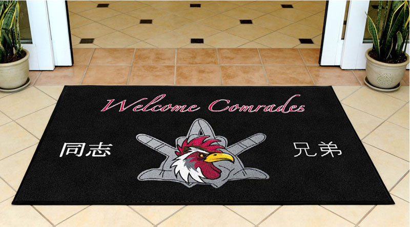 Comrade rug 3 X 5 Rubber Backed Carpeted HD - The Personalized Doormats Company