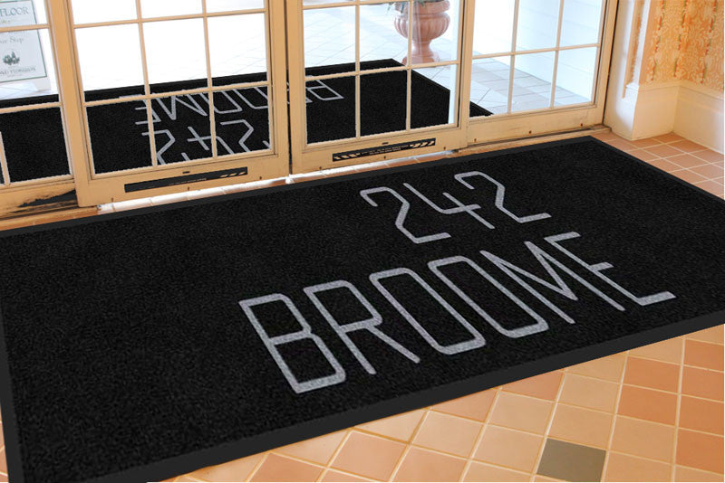 242 Broome rug 2 X 7 Rubber Backed Carpeted HD - The Personalized Doormats Company